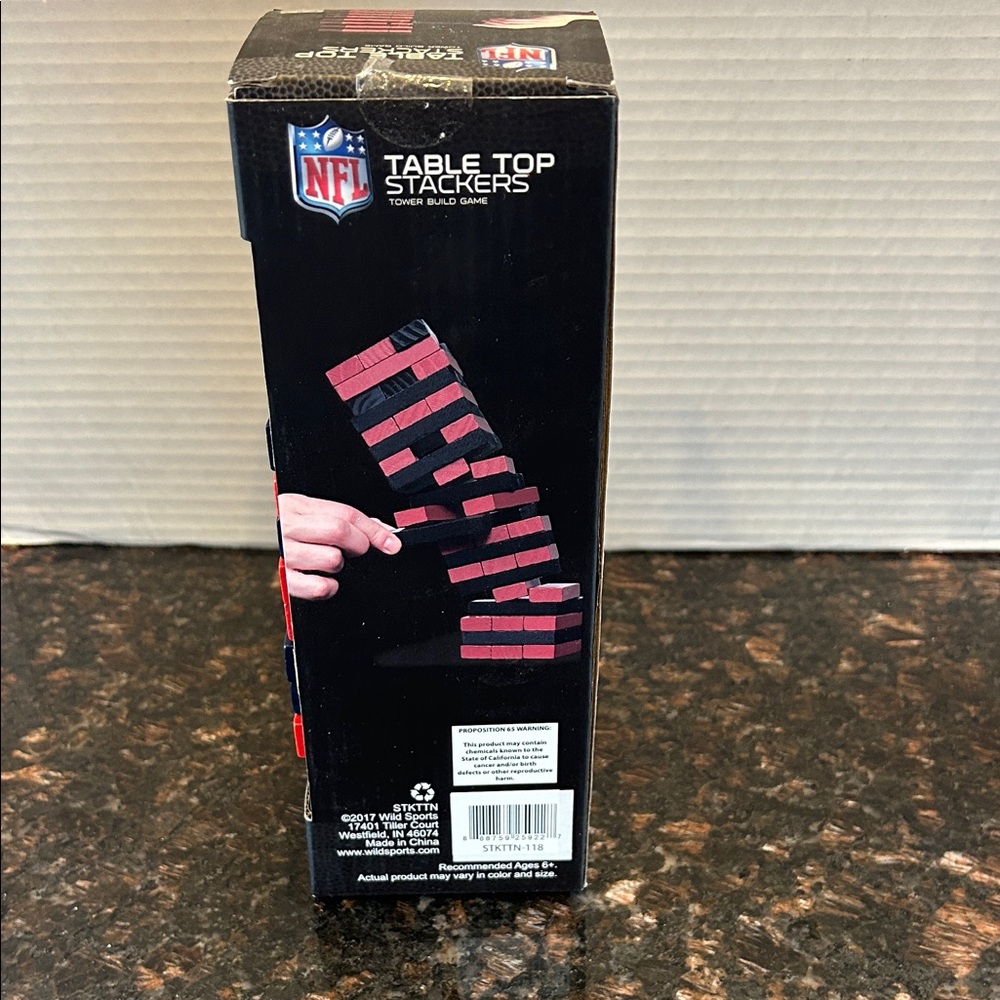 NFL Patriots Stackable Fan Game - Red & Navy - Picture 2 of 3